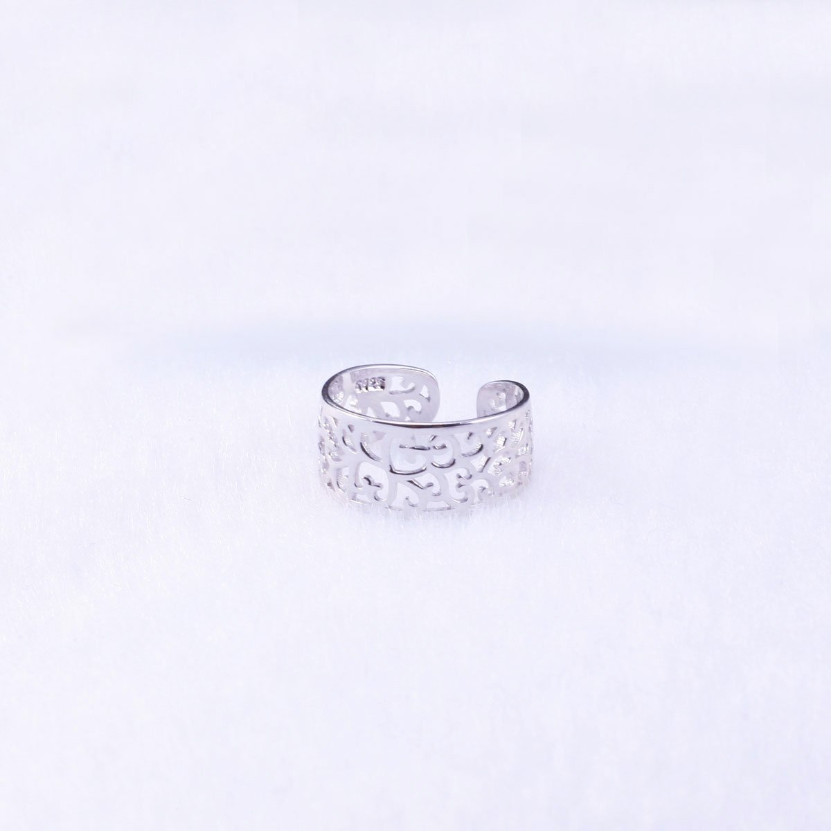 VIKI LYNN Adjustable Sterling Silver Toe Rings for Women - Open Design Tail Ring for Beach, Summer & Pedicure Days