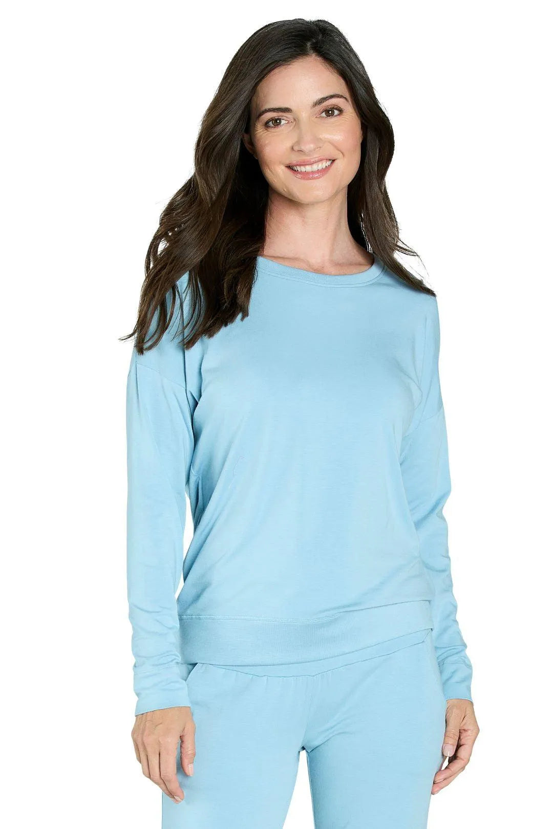 Laguna Relaxed Long Sleeve Loungewear Set for Women - Soft & Comfortable Lounge Pajama Set - Perfect for Relaxing at Home, Yoga, and Sleepwear
