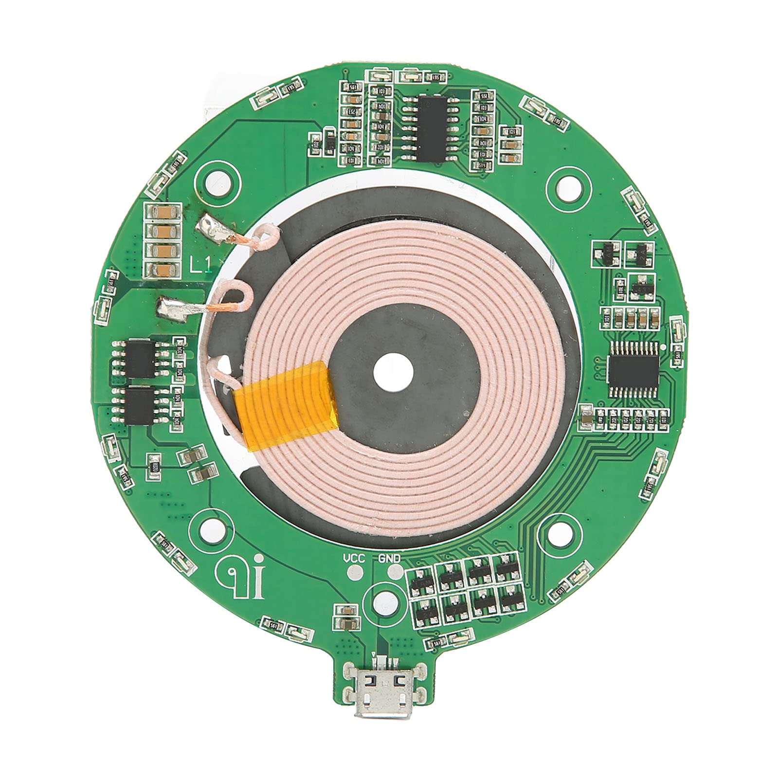 5W DIY Fast Wireless Charger Transmitter Module - Qi Certified Micro USB PCBA Circuit Board for Home, Office & Car Charging