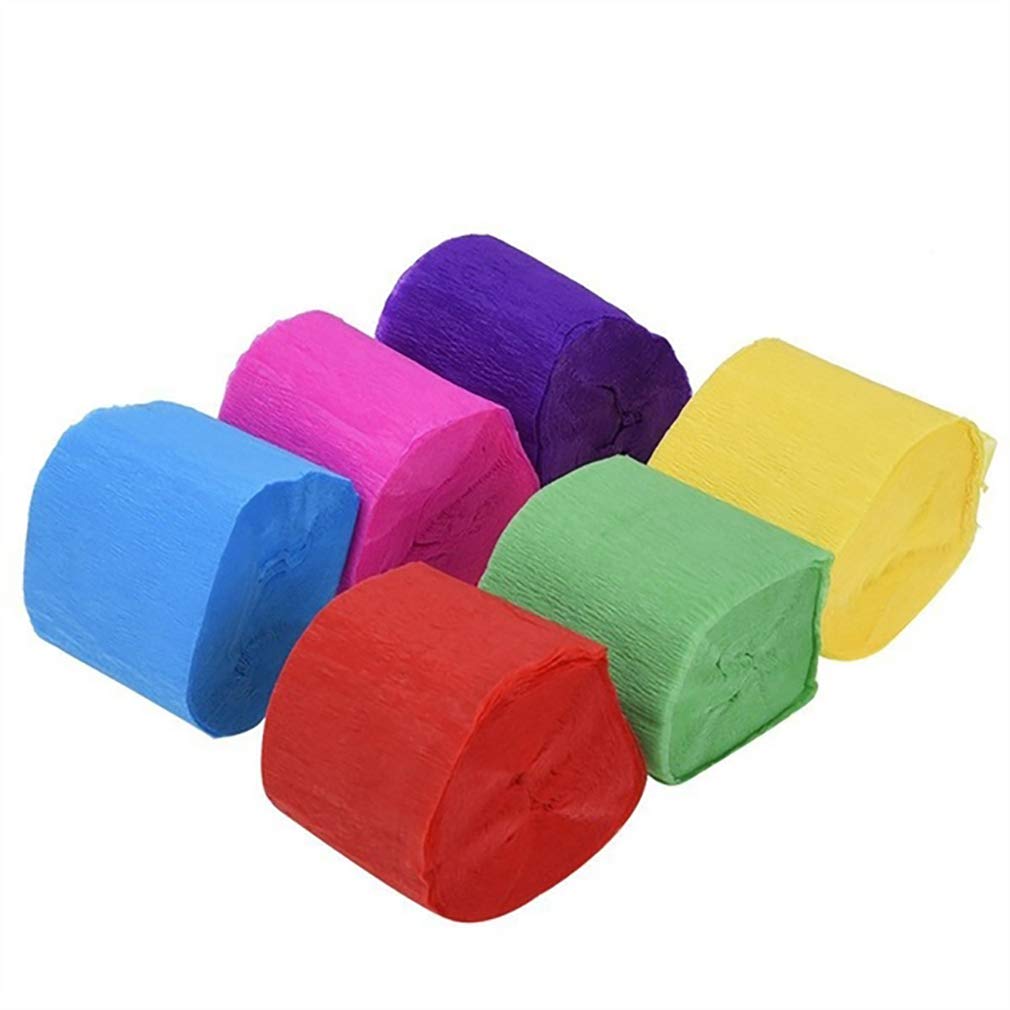 NIKOLay Crepe Paper Streamers - 50ft Colorful Party Backdrop Decorations, DIY Festival Wedding Birthday Decoration Supplies (12 Colors) | Perfect for Party Backdrops, Photo Booths & Event Decor