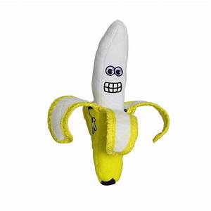 Tuffy Funny Food Banana - Durable Dog Chew Toy for Aggressive Chewers - Perfect for Teething Puppies & Small to Medium Dogs - Great for Playtime & Training Rewards