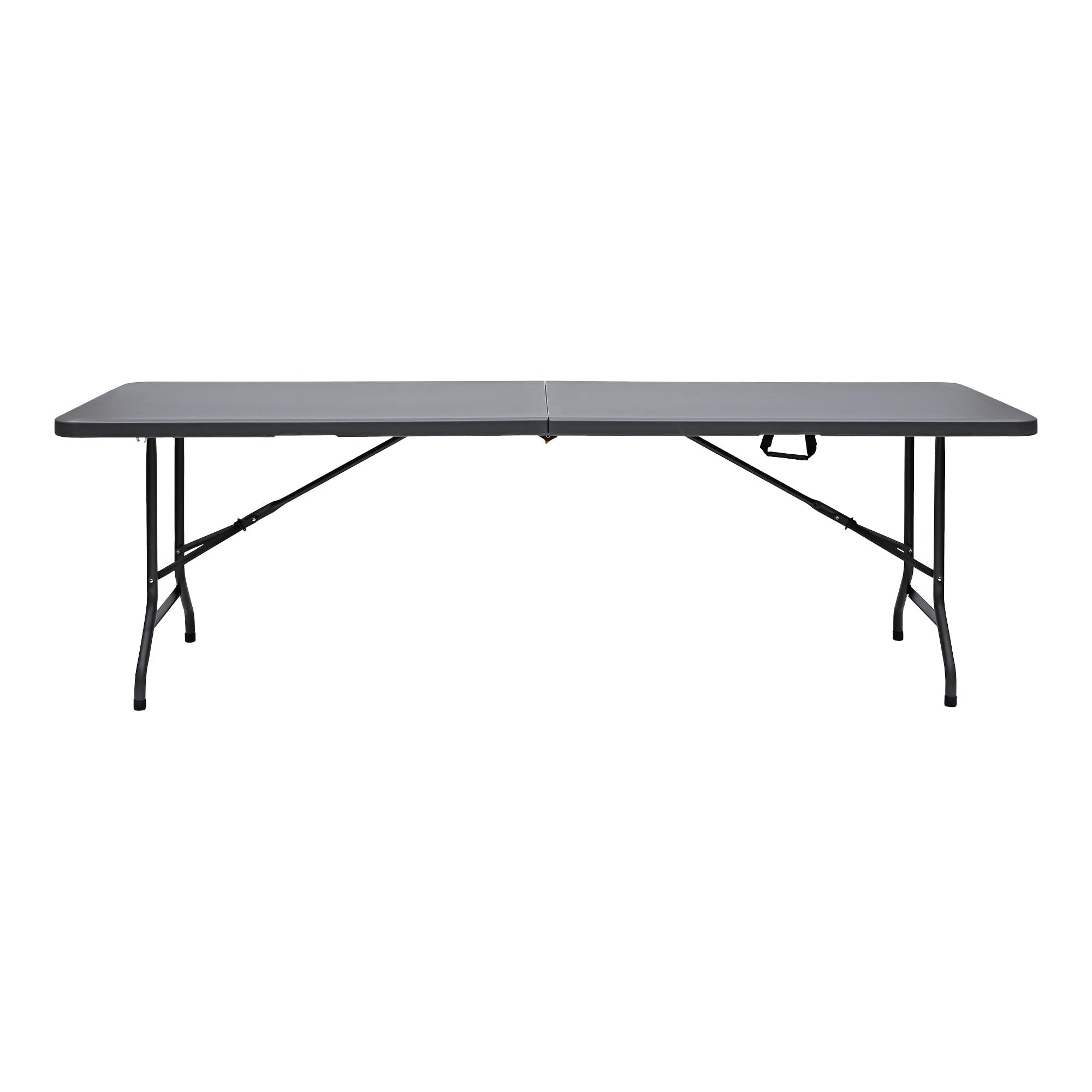 Indestructible Iceberg 1200 Series Folding Table 30x96 Inches - Heavy Duty Center-Fold Design for Indoor & Outdoor Use - Charcoal Finish - Perfect for Parties, Camping, and Events