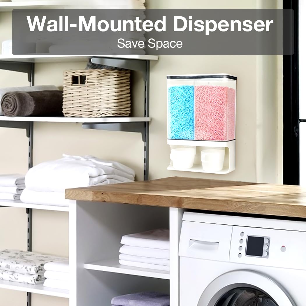 Eco-Friendly Laundry Beads Dispenser - BPA Free Detergent & Powder Organizer | Easy Access Scented Beads for Fresh Laundry | Perfect for Laundry Room, Closet & Travel Organization