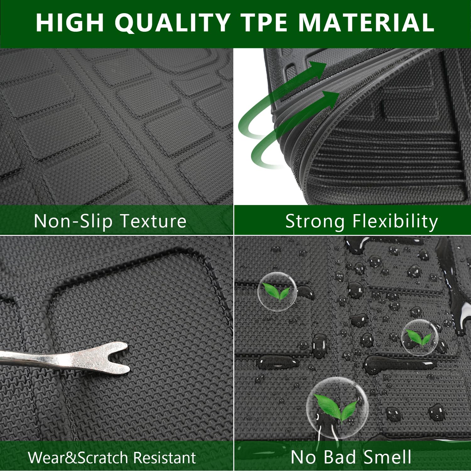 TPE Back Seat Protector & Cargo Mat for 2018-2024 Jeep Wrangler JL Unlimited 4X4 | Durable Backrest Cover Accessories | Perfect for Off-Roading, Camping & Daily Commute (Fits 18-24 JL Models)
