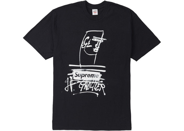 Jean Paul Gaultier Men's T-Shirt - Classic Black Cotton Crew Neck Tee for Casual Wear & Street Style Outfits