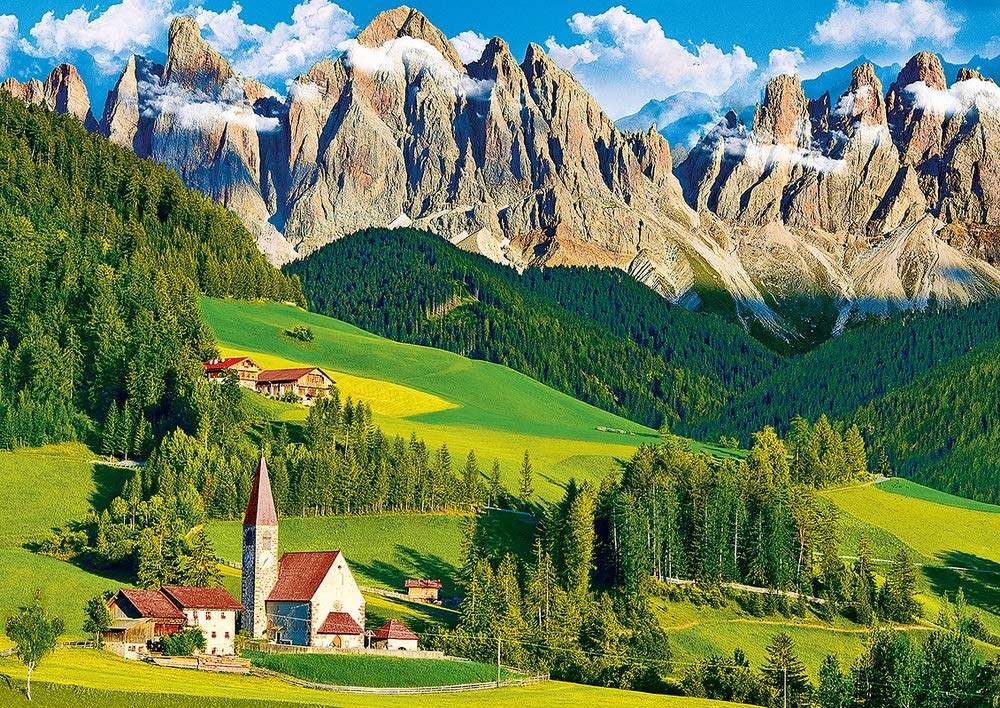 Anwei 1000-Piece Jigsaw Puzzle - Countryside Landscape with Spring Forest Scenery | Fun & Educational Family Game for Adults, Kids & Teens | Perfect Indoor Activity & Birthday Gift for Boys & Girls | Great for Stress Relief, Family Bonding & Home Decor