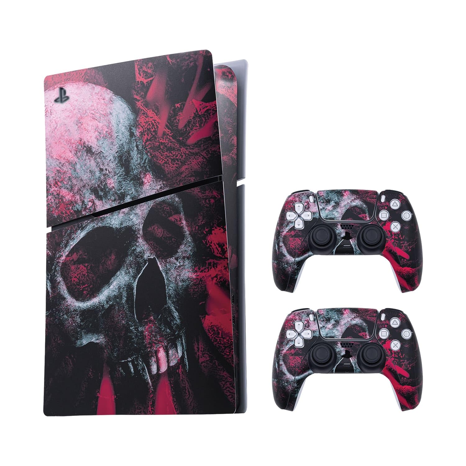 McBazel Custom Vinyl Skin Sticker Decal for PS5 Slim Digital Edition (Not Compatible with PS5/PS5 Pro) - Protective Cover with Unique Designs for Gaming Console Personalization & Scratch Protection