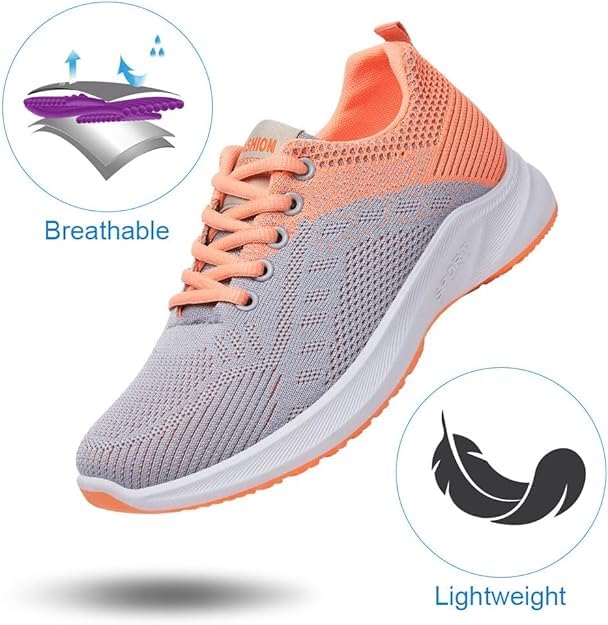 **Orthopedic Walking Shoes for Women - Lightweight Slip-On Running Shoes with Energycloud Technology | Perfect for Daily Walking, Jogging & Comfortable All-Day Wear**