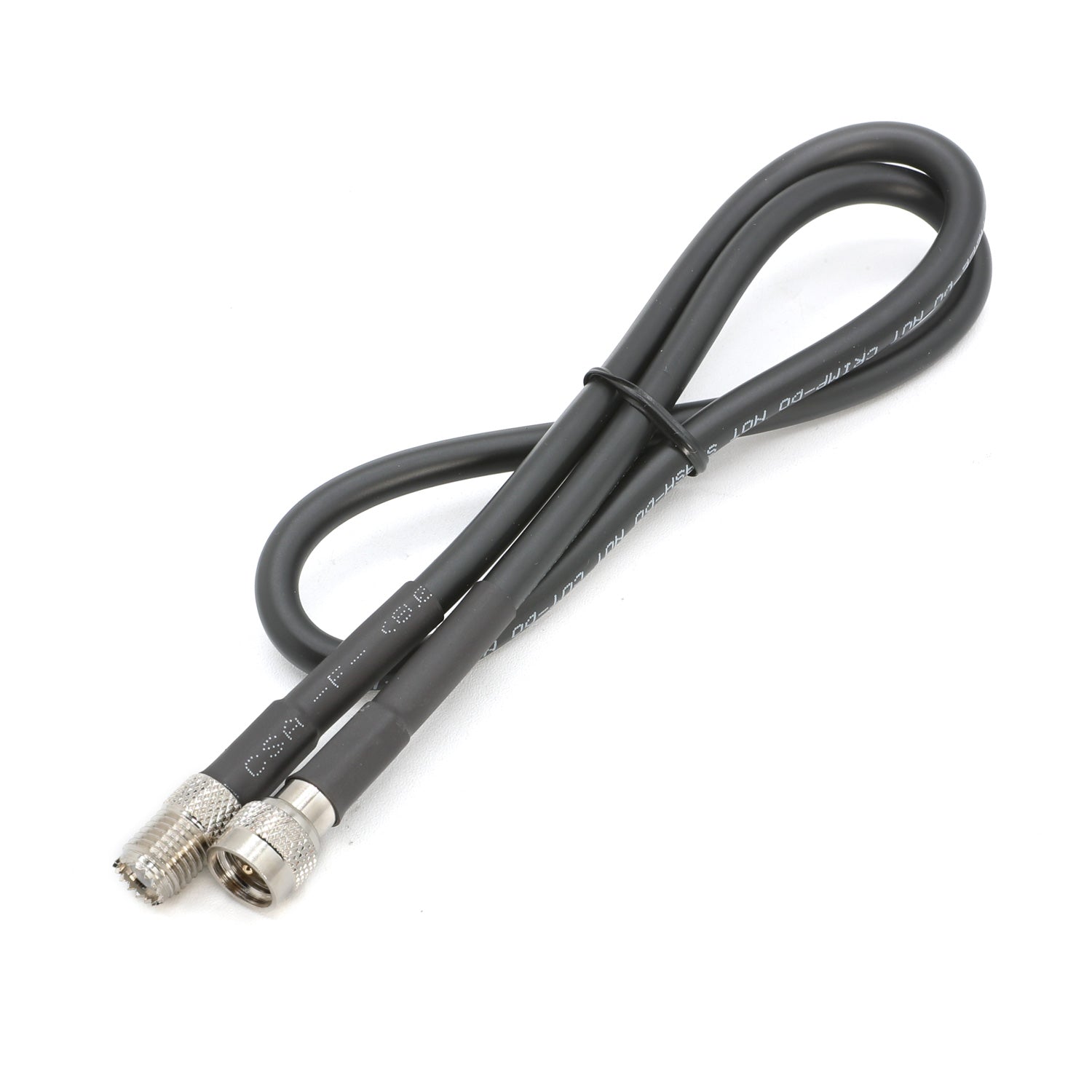 2 Ft Antenna Cable Extension for Mini 3/8 NMO Coax Cable - High Performance RF Extension for Car, Truck, RV & Marine Radio Antennas