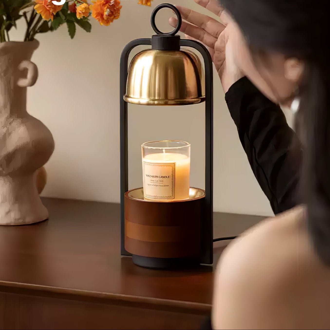 Lunara Candle Warmer Lamp - Premium Electric Wax Melter for Home, Office & Gifts - Aromatherapy, Scented Wax Warmer for Relaxation & Ambiance