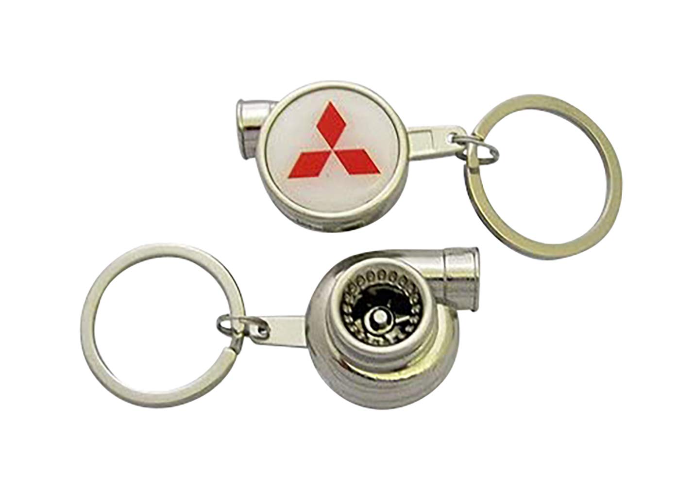 Spinning Turbo Keychain Keyring Compatible with DSM Key Fob, Ideal for Car Enthusiasts and Everyday Use