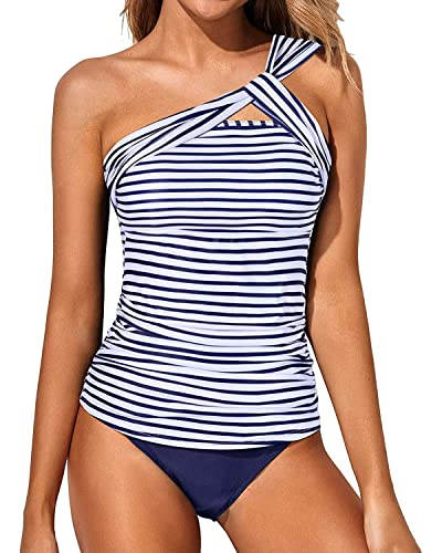 White Blue Stripe