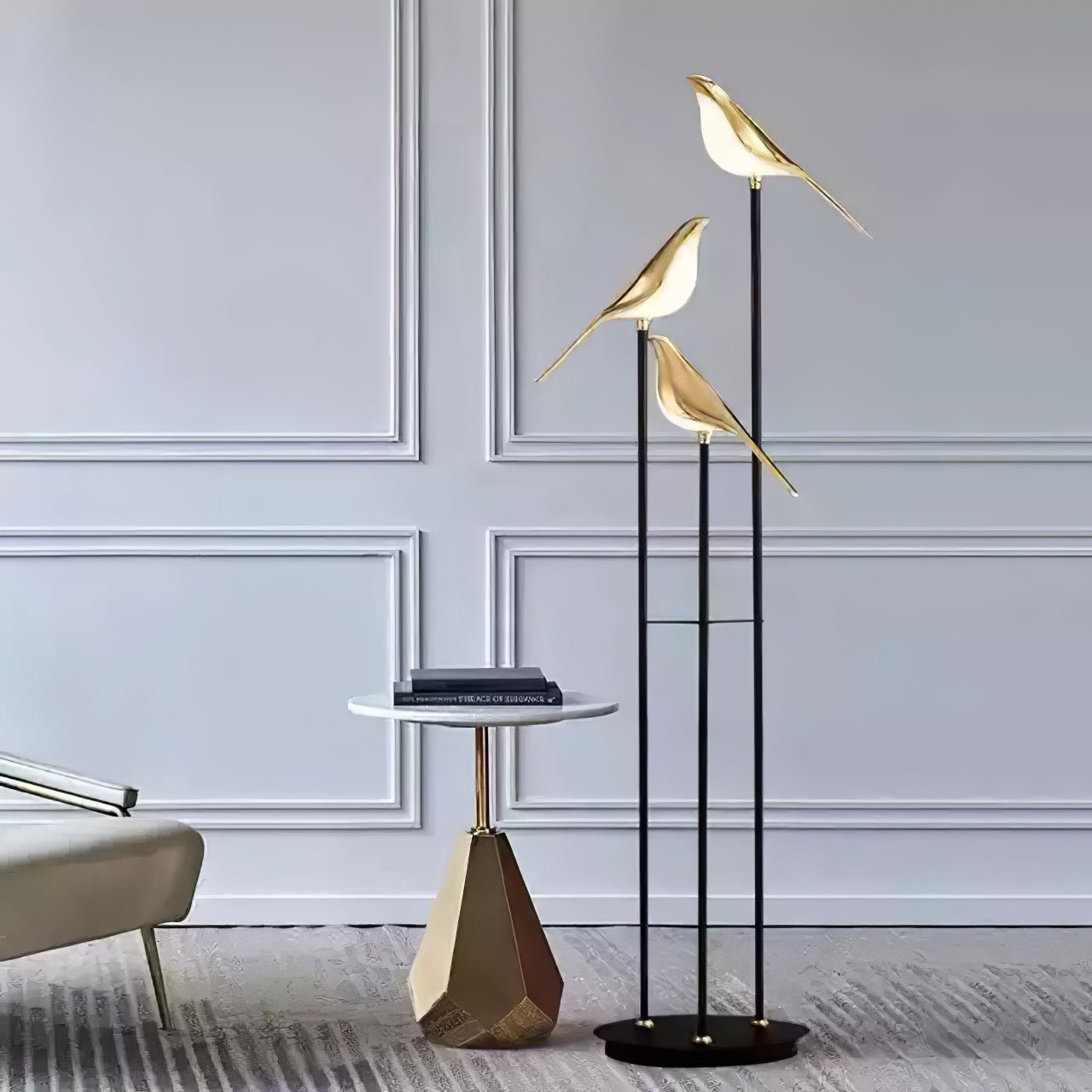 Stylish Magpie Perch Floor Lamp - Modern Adjustable Standing Light for Living Room, Bedroom & Office - Perfect Reading & Ambient Lighting Decor