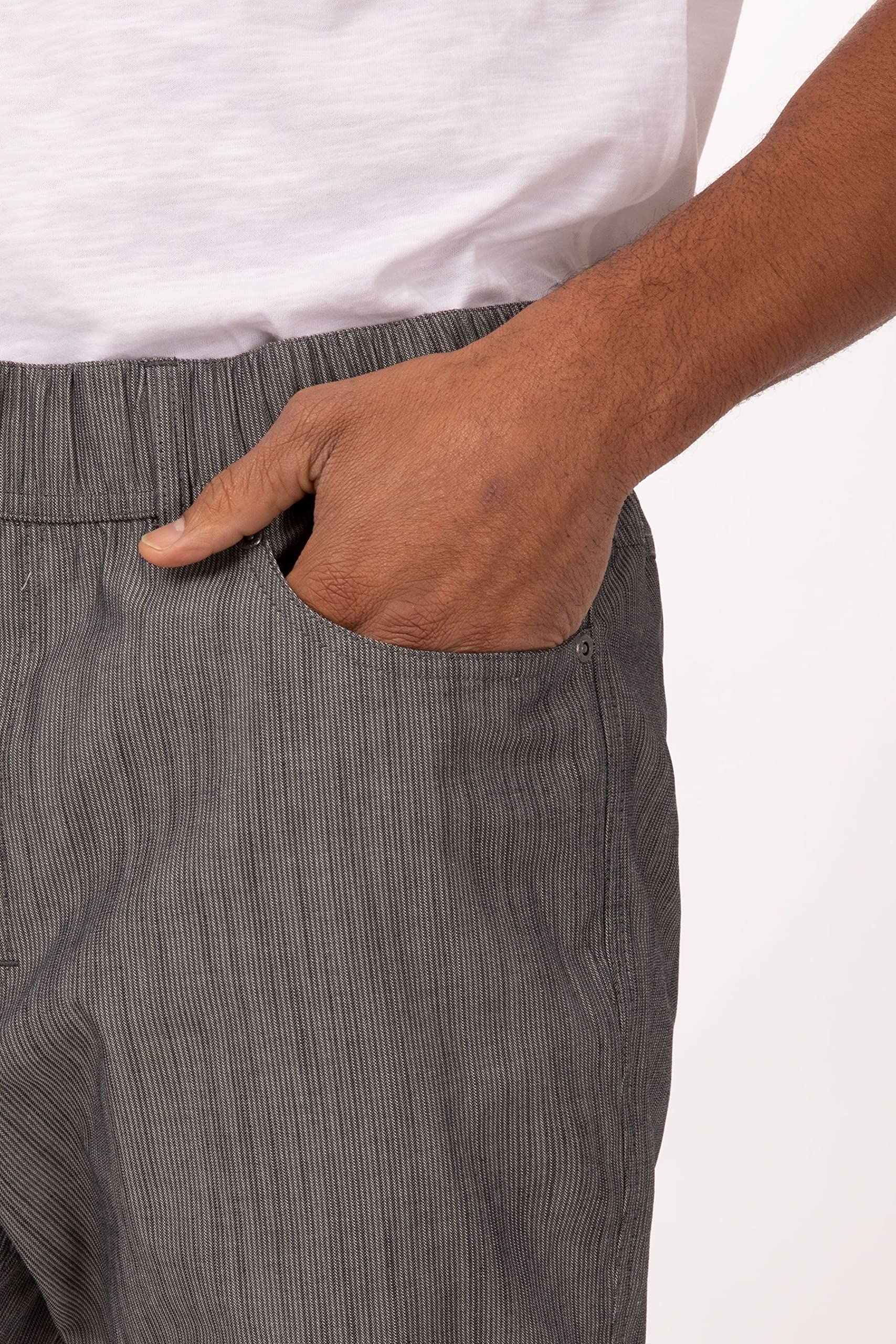 Chef Works Men's Jogger 257 Professional Chef Pants - Comfortable & Durable Kitchen Work Pants for Cooking, Baking & Restaurant Staff