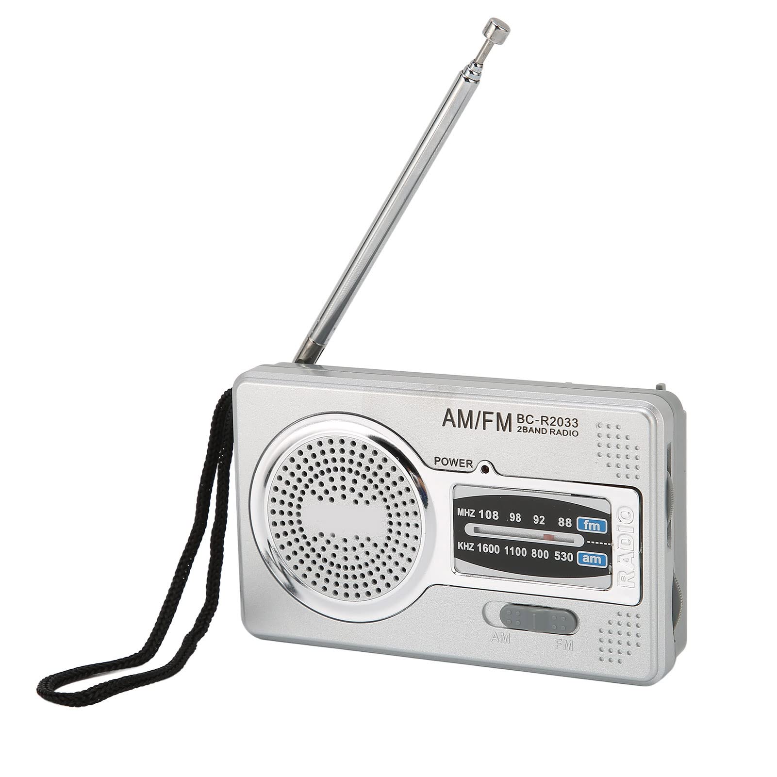 ASHATA AM FM Portable Pocket Radio - Compact Transistor Radio with Headphone Jack & Built-in Speaker DSP Chip | Battery Operated (AA) | Perfect for Seniors, Emergency Kits, Outdoor Activities & Daily Use