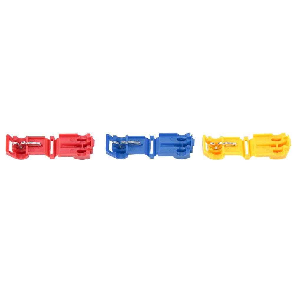 Meiyya 240pcs T-Tap Wire Connectors Kit - Brass & Plastic Solderless Terminals for Auto & Home Wiring