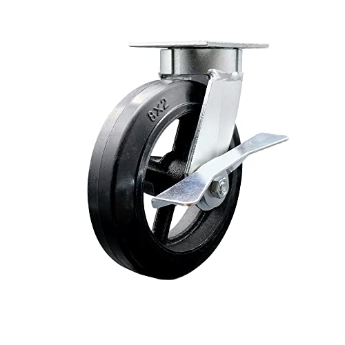 Swivel - Side Lock Brake - Black