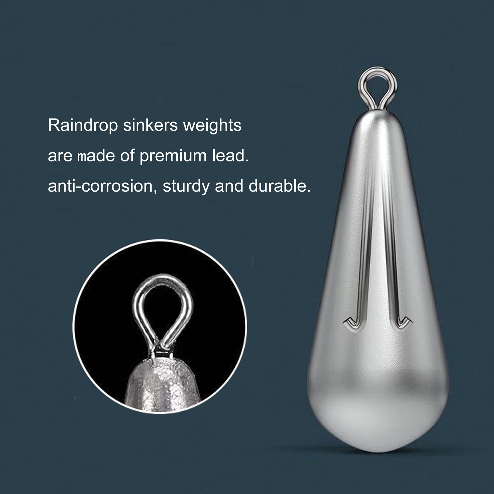Premium Lead Fishing Sinkers & Weights Kit - Bass Casting Sinkers for Saltwater & Freshwater Bottom Fishing | Ideal for Shore, Boat, and Ice Fishing Adventures