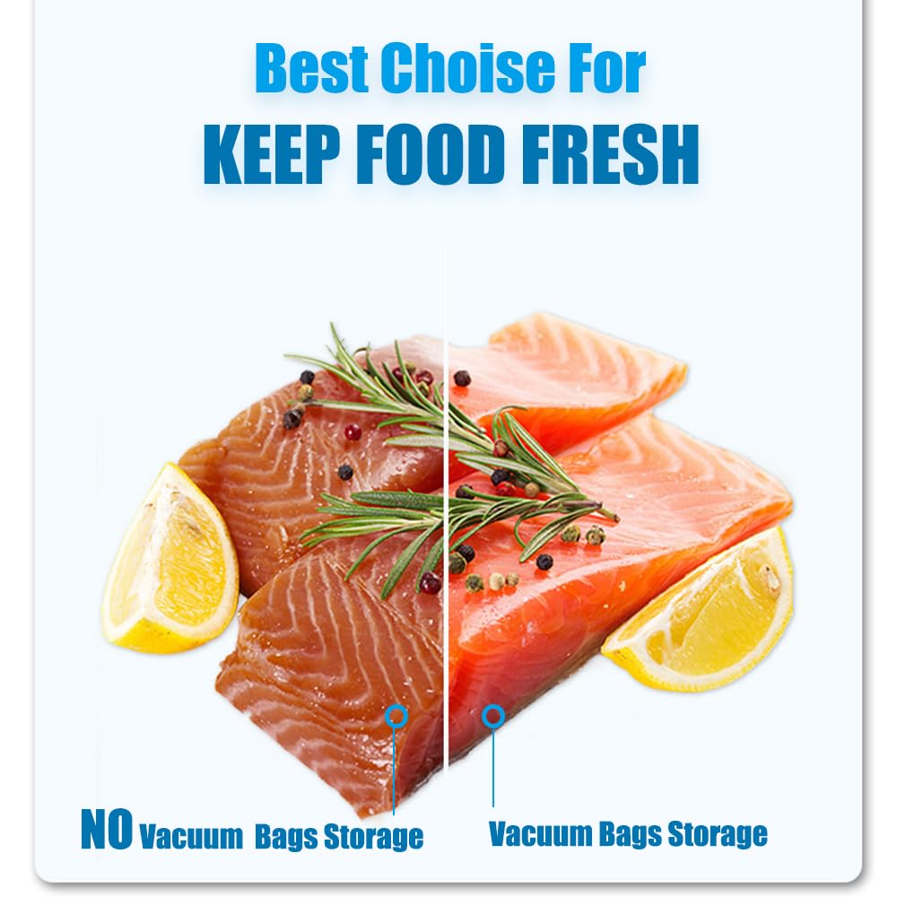 Premium Reusable Vacuum Sealer Bags - 15 Pack Large 11.8x13.4in (30x34cm) BPA Free Sous Vide Bags with 4 Sealing Clips | Ideal for Food Preservation, Meal Prep & 3D Printer Filament Storage | Perfect for Sous Vide Cooking, Freezing & Vacuum Sealing