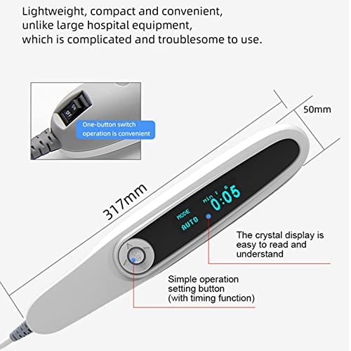 YZILXY UVB Phototherapy Lamp for Psoriasis & Eczema - Home UV Light Therapy with Digital Timer, Controller & Safety Goggles - Portable Treatment Device for Men & Women - Perfect for Home Use, Travel & Dermatology Care