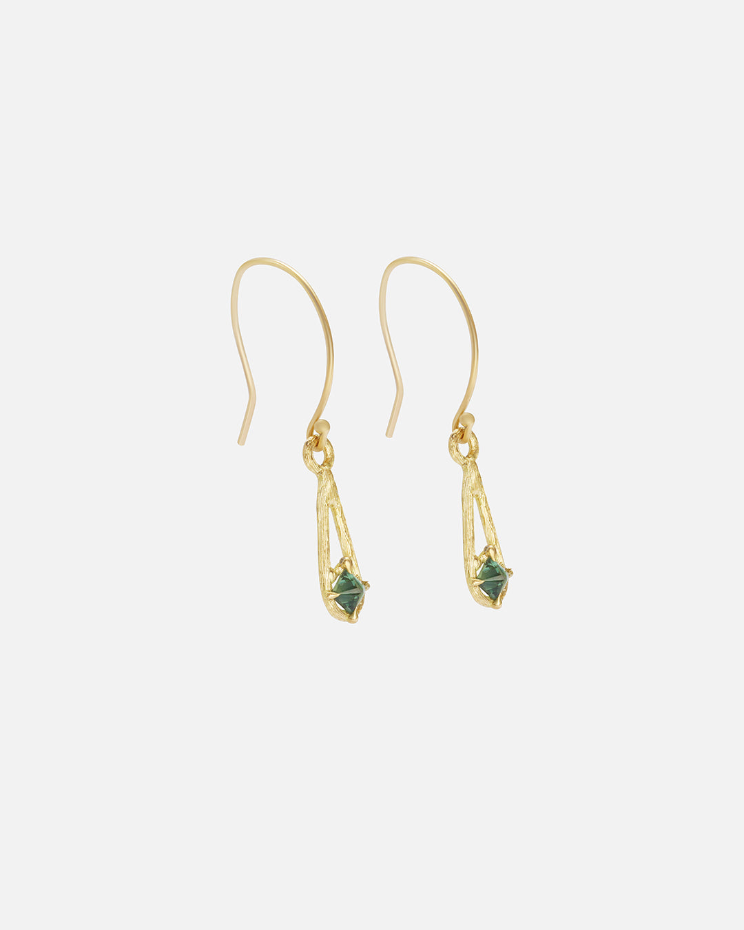 Exquisite Silk & Pyramid Blue Sapphire Earrings for Women – Elegant Jewelry Gift for Weddings, Parties & Special Occasions