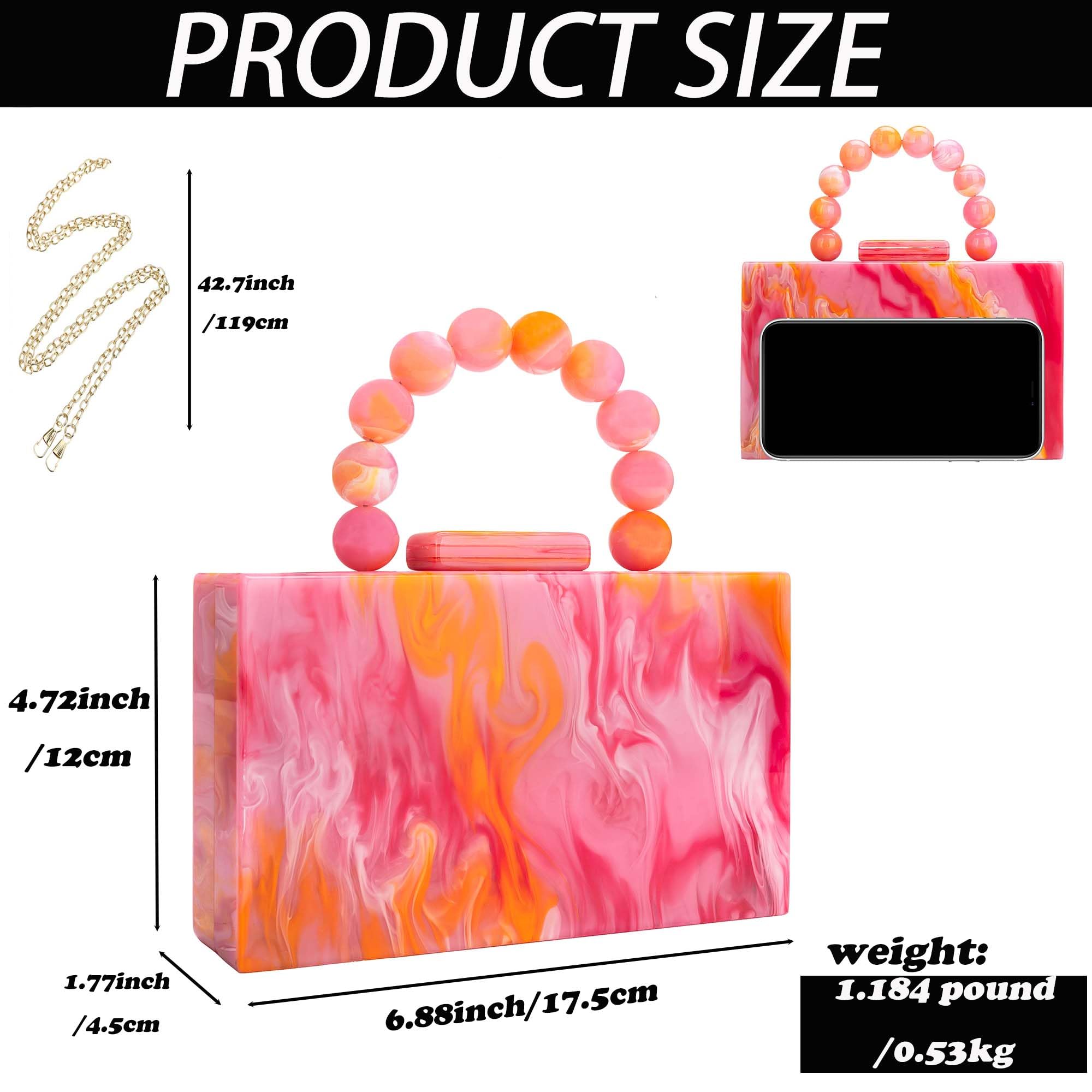Stylish Leopard Print Acrylic Clutch Purse for Women - Elegant Evening Bag with Chain for Party, Wedding, Bridal & Formal Events | Perfect Accessory for Night Out, Date Night & Special Occasions