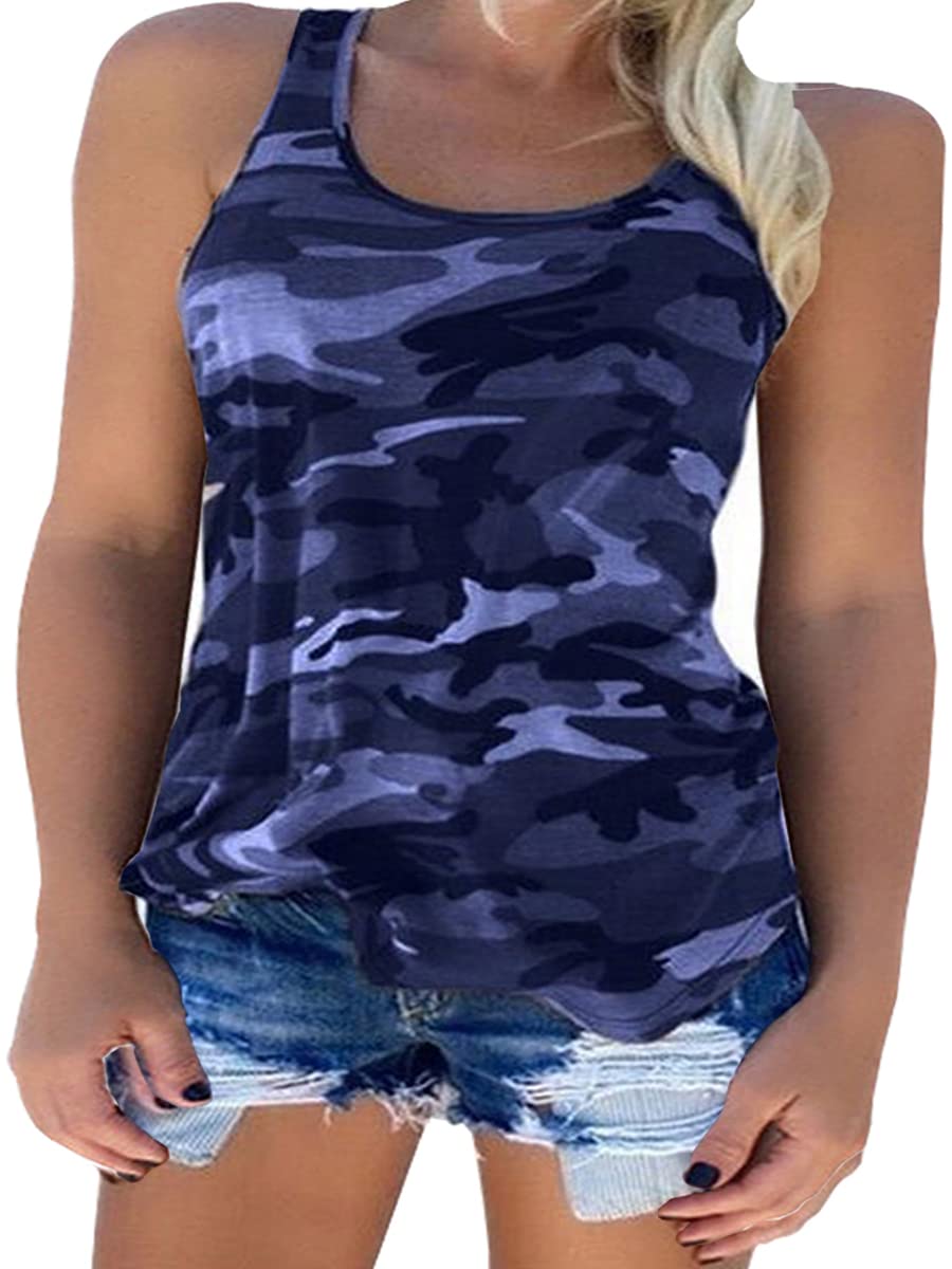 Plus Size Women's Cute Sleeveless Racerback Tank Tops - Basic Casual Summer Tops for Women - Perfect for Beach, Gym, Yoga & Everyday Wear