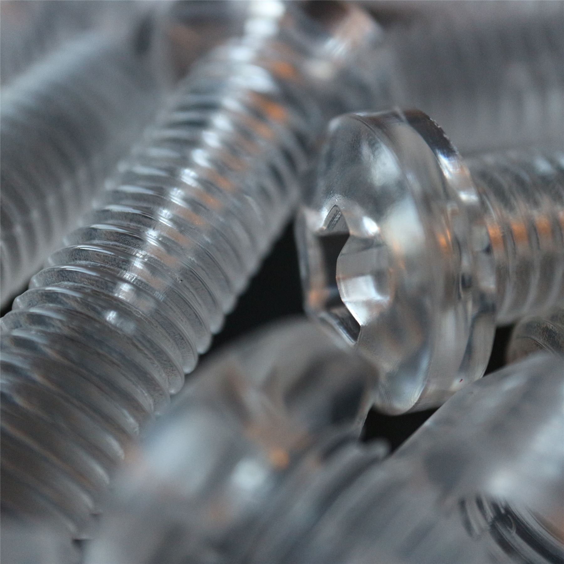 20pcs Clear Acrylic M12x40mm Pan Head Screws for DIY & Crafts