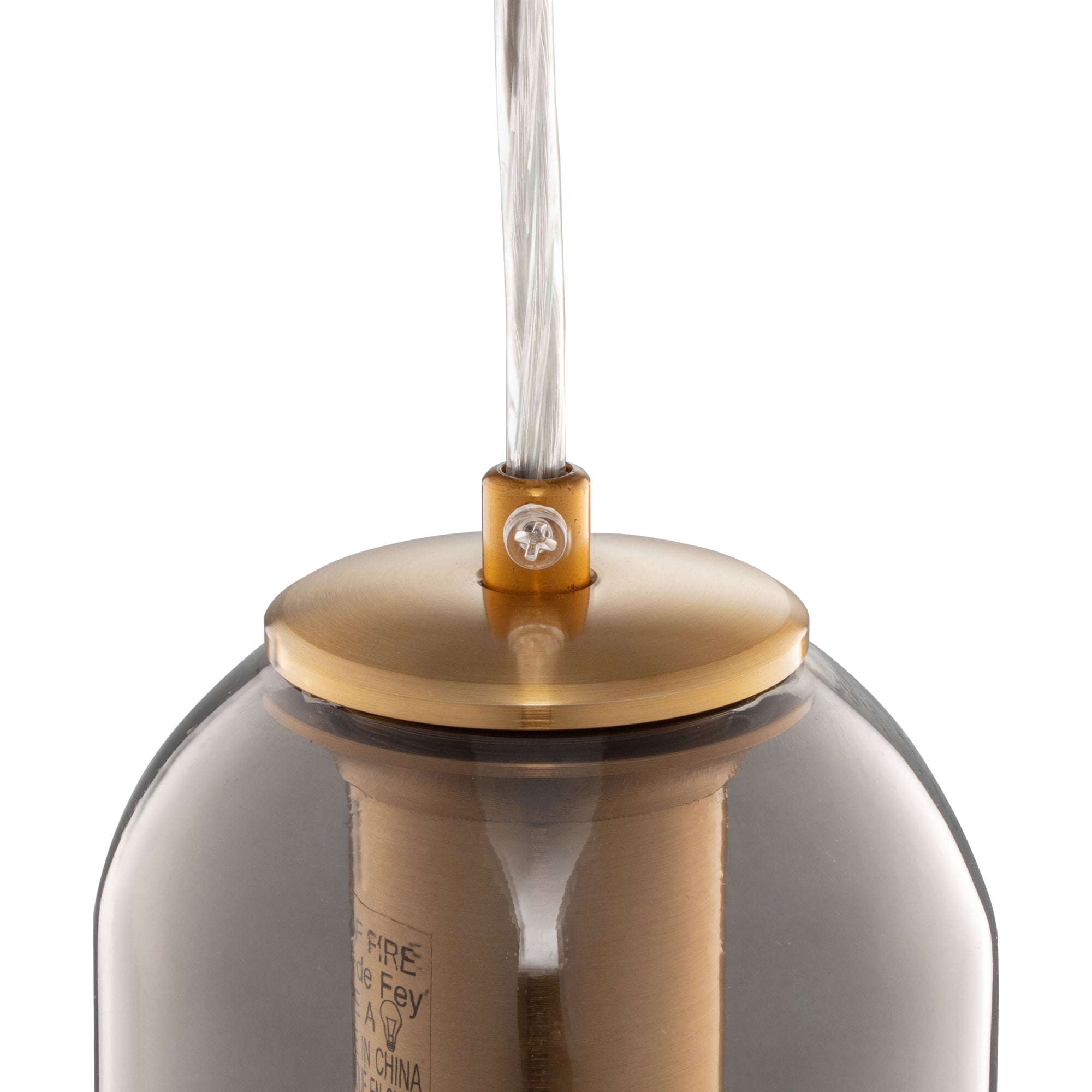 CARRO HOME Hydra Cylinder Glass Pendant Light - Modern Hanging Fixture for Kitchen Island, Dining Room & Bedroom Lighting