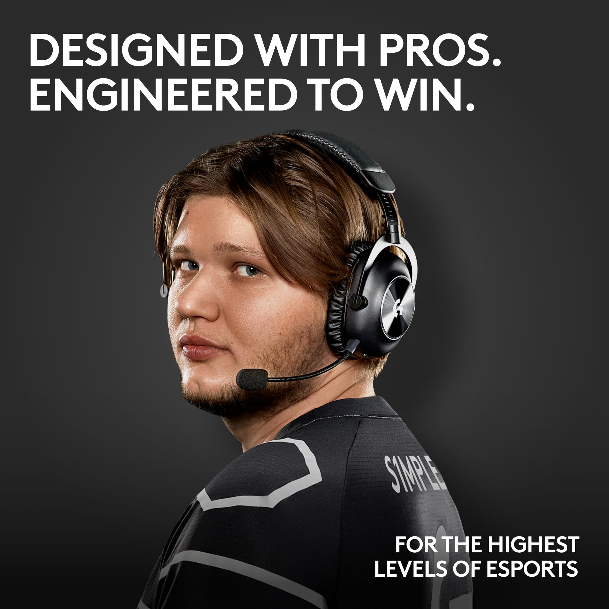 Logitech G PRO X 2 Lightspeed Wireless Gaming Headset with Detachable Mic - 50mm Graphene Drivers, DTS:X 2.0 7.1 Surround Sound - Bluetooth/USB/3.5mm Compatible with PC, PS5, PS4, Nintendo Switch - Black - Perfect for Competitive Gaming & Streaming
