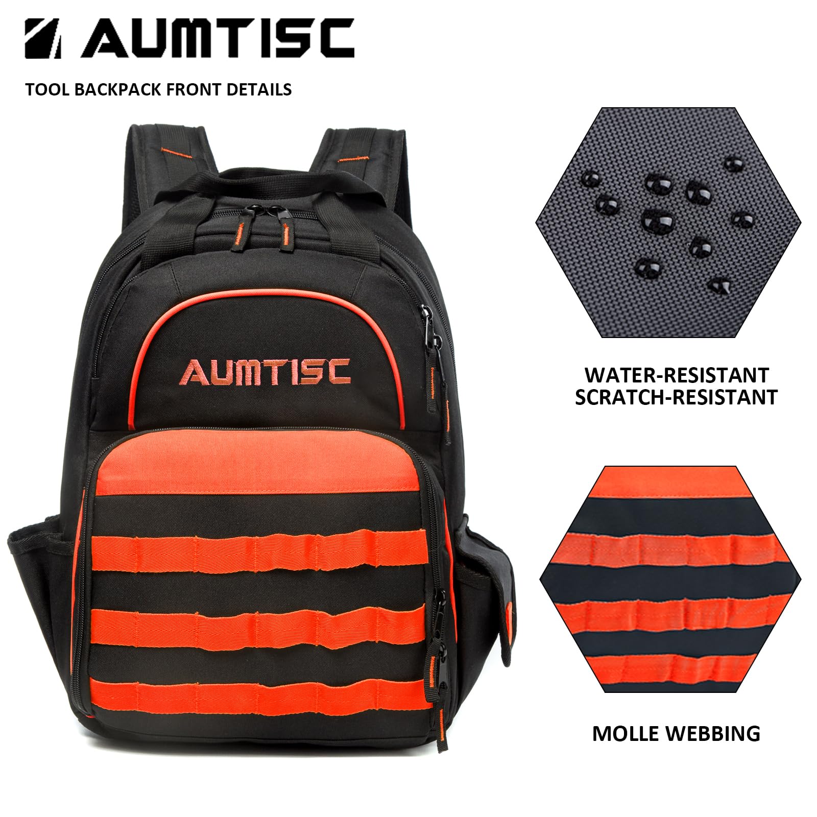 **Heavy Duty Electrician Tool Backpack - Multi-Pocket Organizer for Construction, HVAC & Jobsite Work - Durable Work Backpack for Professionals**    *(Perfect for Electricians, Contractors & Technicians On-The-Go)*