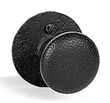 Acorn Manufacturing RUGBD Dummy Round Rose with Knob - Black Iron Finish Cabinet Hardware for Kitchen & Bathroom Decor