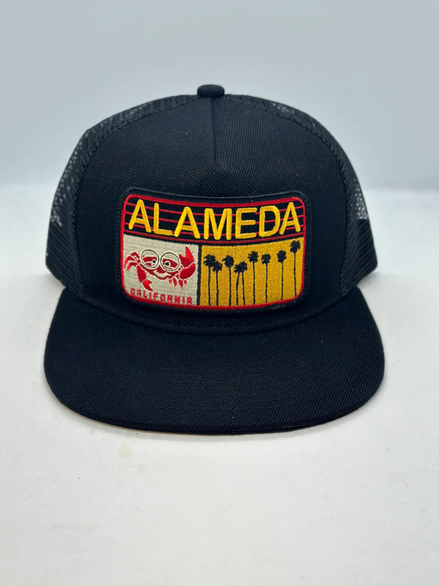 Alameda Crab California Pocket Hat - Adjustable Cotton Baseball Cap for Men & Women - Perfect for Fishing, Hiking, and Outdoor Adventures