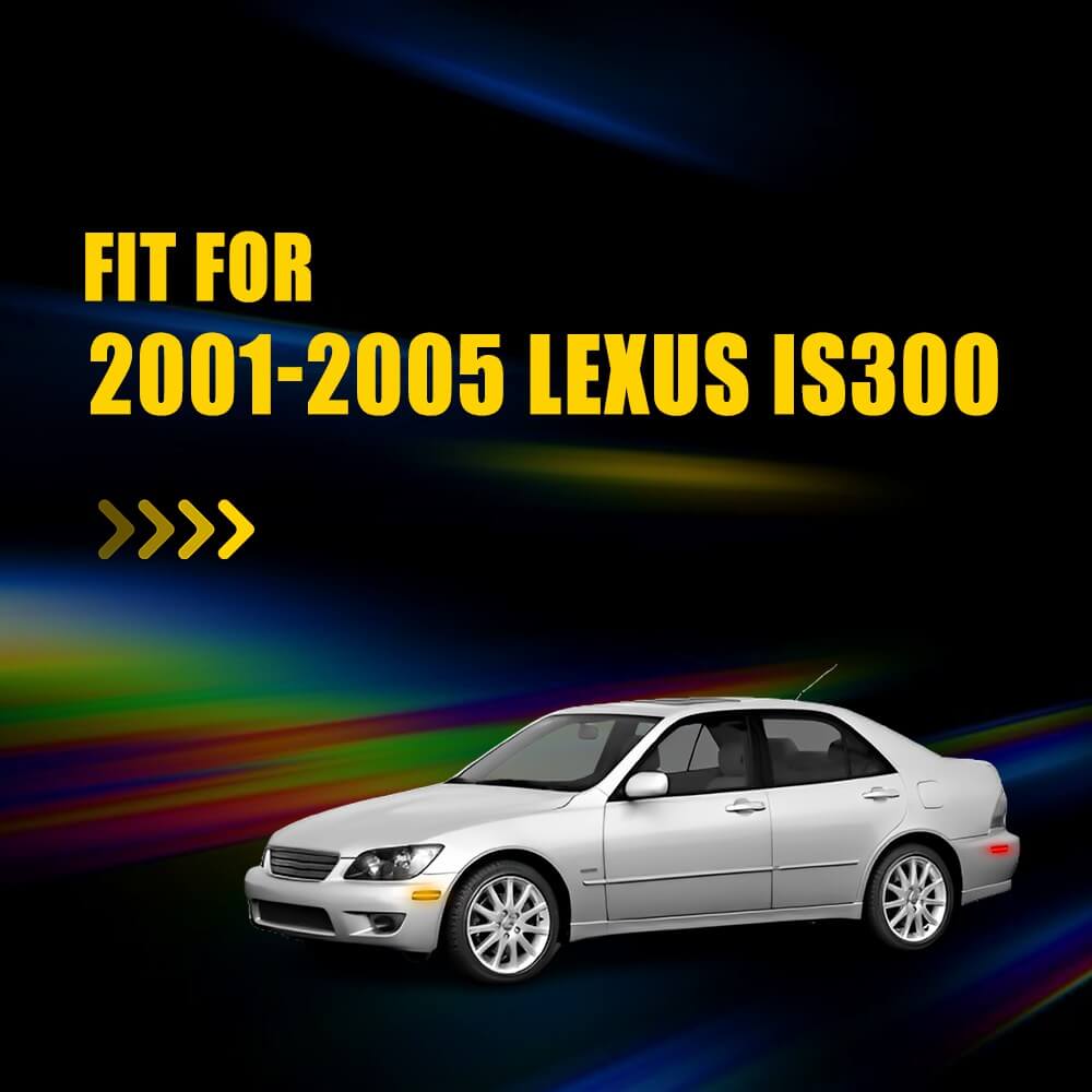 Smoked Lens LED Side Marker Turn Signal Light for 2001-2005 Lexus IS300 - Front & Rear Replacement - Enhanced Visibility & Style for Night Driving & Custom Car Mods