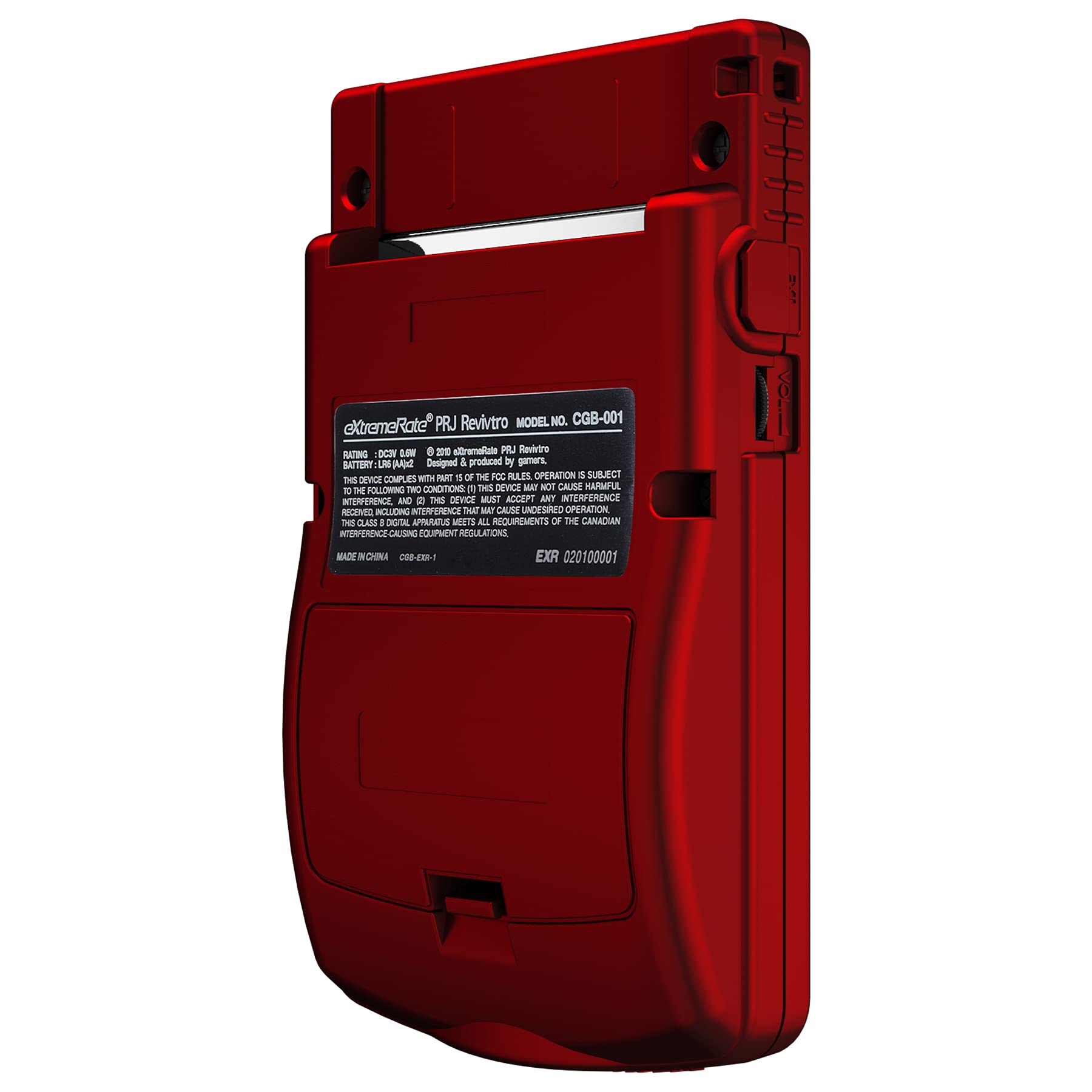 eXtremeRate Scarlet Red Replacement Shell Full Housing Cover with Buttons for Gameboy Color (GBC) - Compatible with OSD IPS, Regular IPS & Standard LCD Screens - DIY Console Repair & Customization - Perfect for Gaming Enthusiasts & Retro Collectors