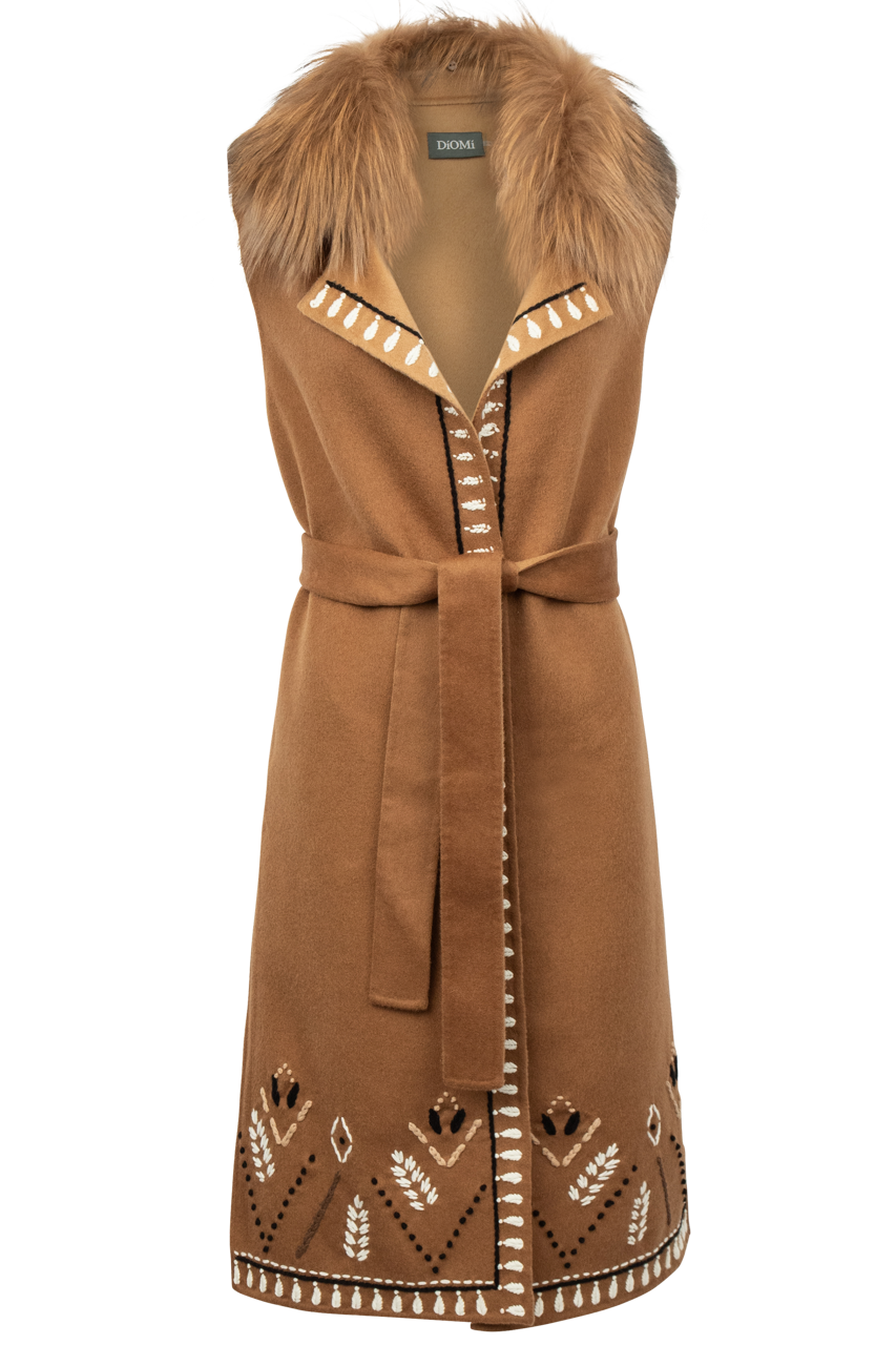 Diomi Women's Long Fur Vest - Cozy Winter Fashion Outerwear for Casual Wear & Outdoor Activities