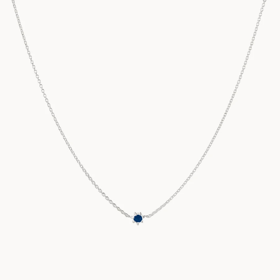 London Blue Topaz Necklace - Sterling Silver Pendant Jewelry for Women, Elegant Gift for Birthday, Anniversary & Special Occasions
