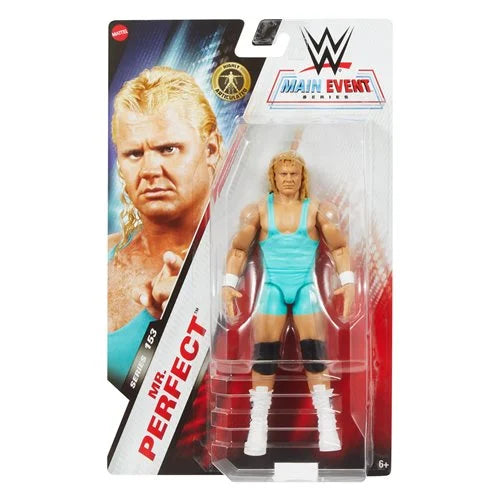 Mr. Perfect WWE Main Event Series 153 Action Figure - Collectible Wrestling Toy for Fans & Display - Perfect for Play Battles, Shelf Displays & WWE Memorabilia Collections