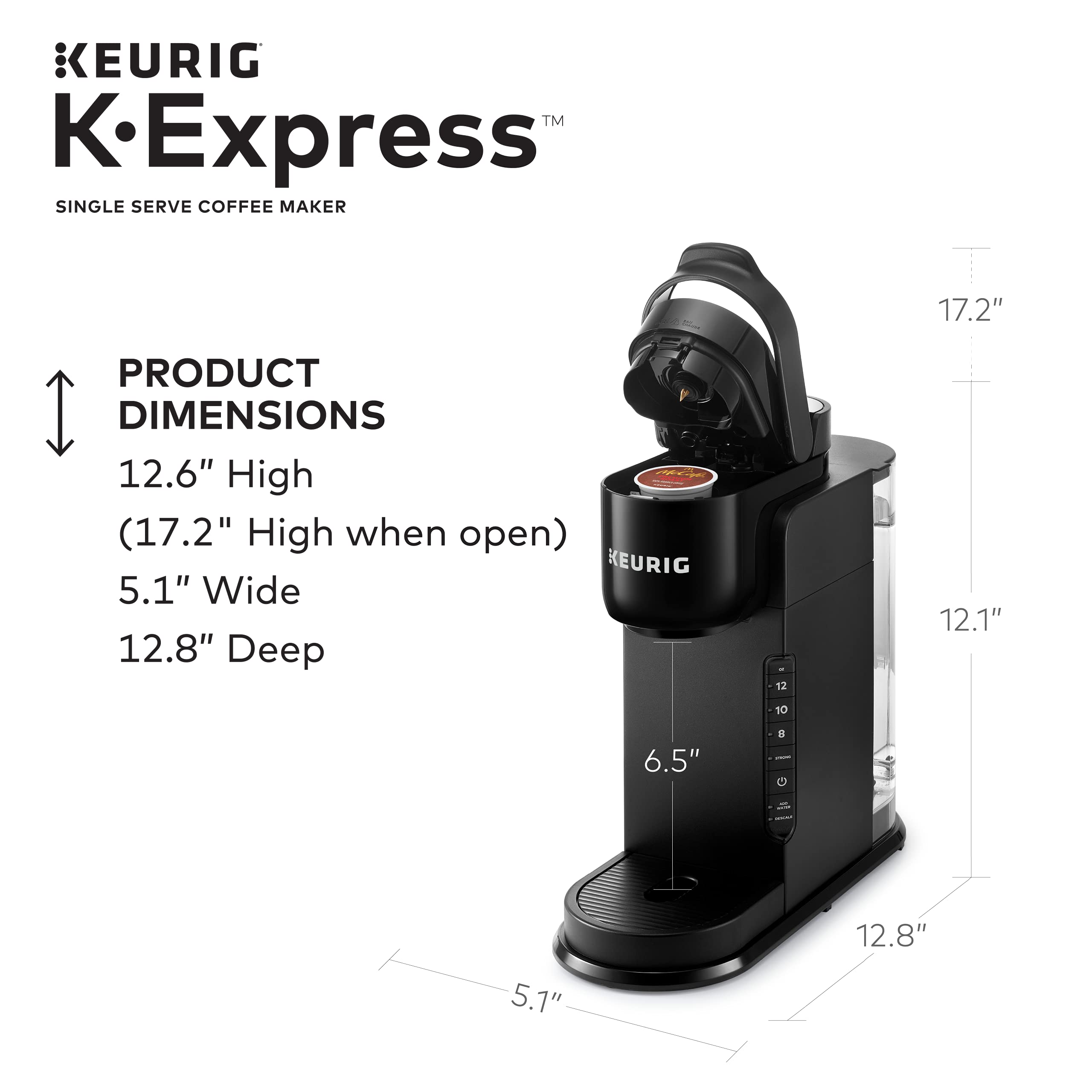 Keurig K-Express Single Serve Coffee Maker with 72 Café Bustelo Espresso Style Dark Roast K-Cup Pods - Fast Brewing for Home, Office & Small Spaces - Perfect for Espresso Lovers & Busy Mornings