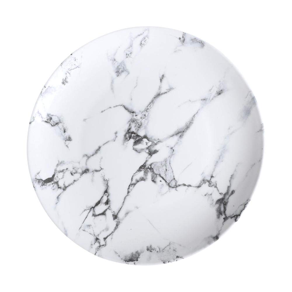 10 Inch Marbled Ceramic Plate - Elegant Dinnerware for Steak, Home Decor & Table Setting - Perfect for Restaurants, Weddings & Everyday Use
