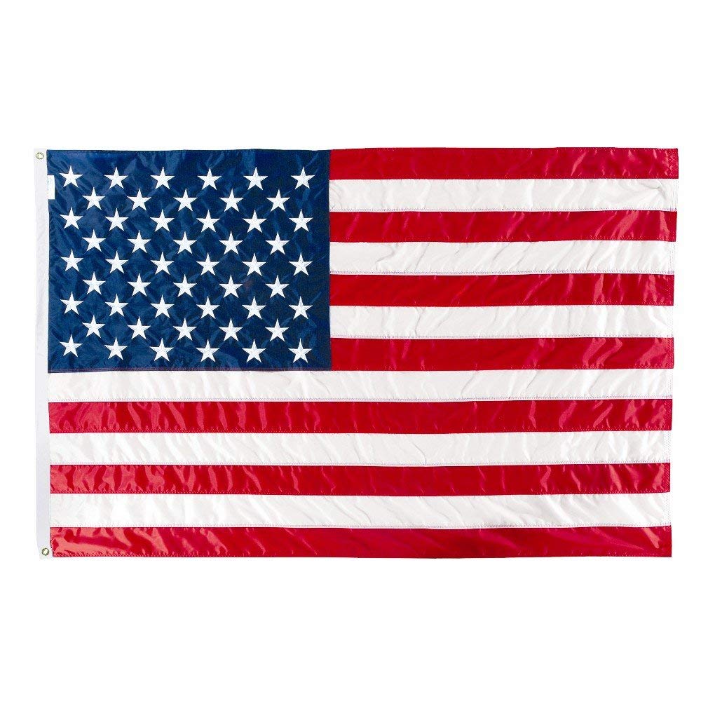 Premium 100% USA-Made All-Weather Heavy Duty Outdoor American Flag - 2-Ply Durable Polyester Open Weave Construction - 10x15 ft - Perfect for Backyards, Parades & Patriotic Events