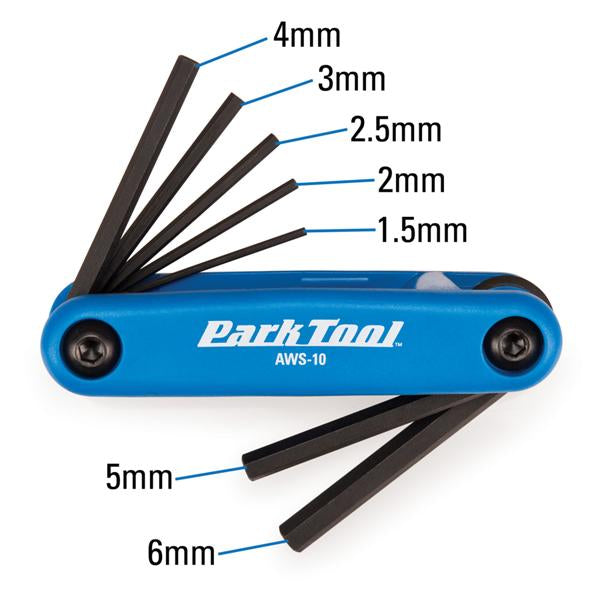 10-Piece Foldable Hex Wrench Set - Metric & SAE Allen Key Kit for Bike, Furniture & DIY Projects | Compact Storage & Durable Steel Construction