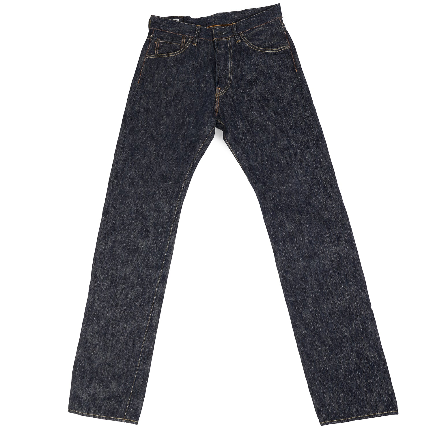 ONI 245NIKHN Natural Indigo 18oz Relaxed Tapered Jeans for Men - One Wash Selvedge Denim Pants - Perfect for Casual Wear, Work & Everyday Outfits