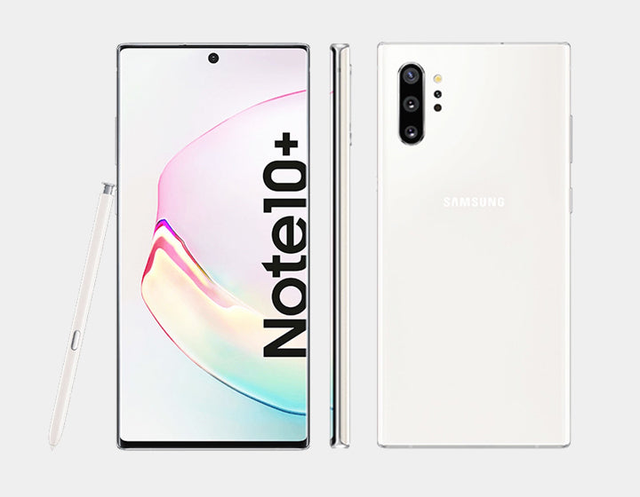 Samsung Galaxy Note 10+ N975F/DS 256GB 12GB RAM Dual SIM Factory Unlocked Smartphone (Aura White) - Premium Android Phone for Business, Gaming & Creative Work
