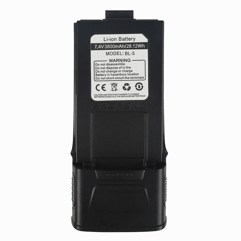Baofeng GT-3 Mark II Dual Band Two-Way Radio - 5W High Power, 3800mAh Long Battery Life, Upgraded Antenna & Built-in Flashlight - Ideal for Outdoor Adventures, Emergency Communication, and Security Work