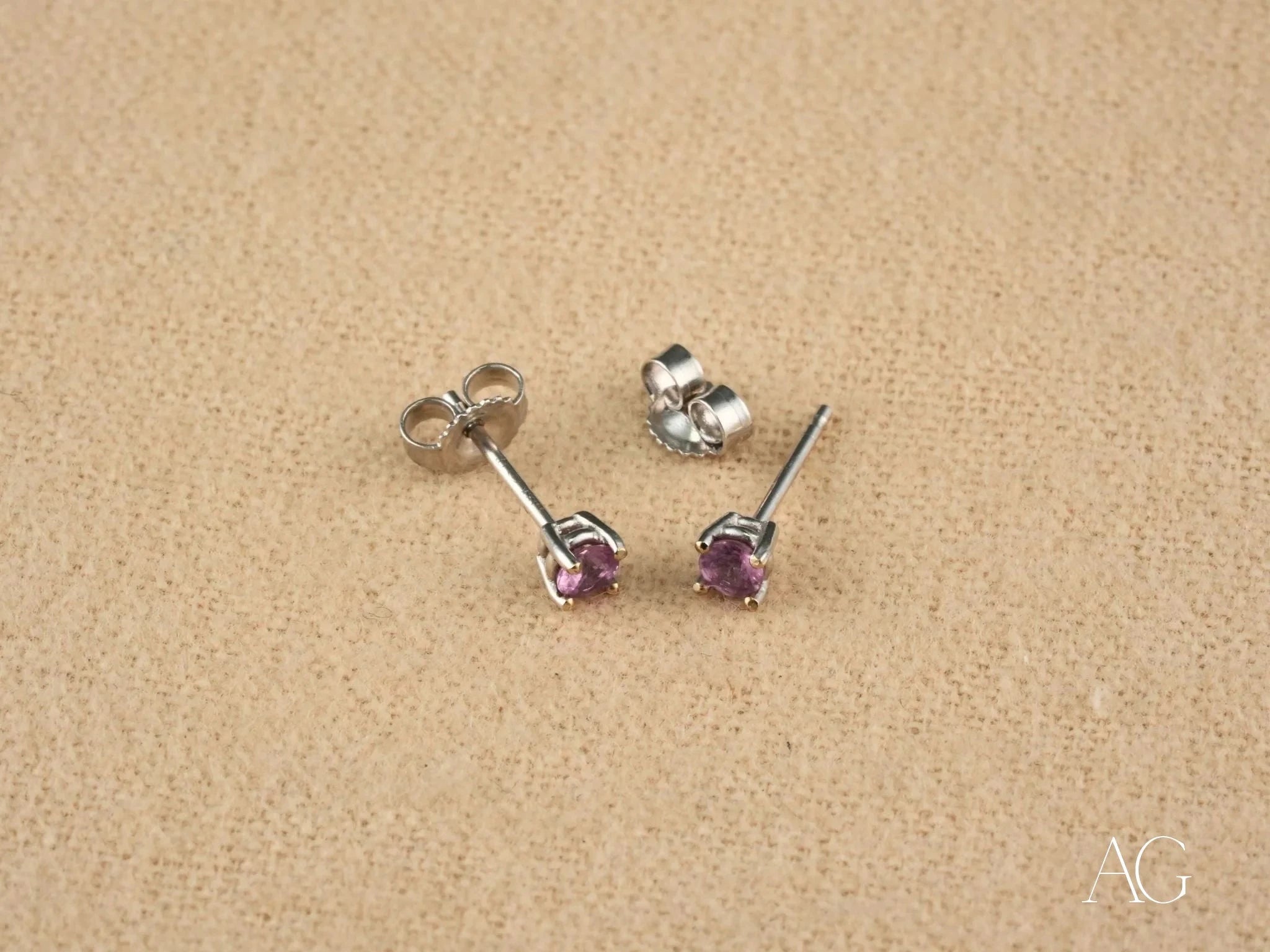 18K Gold CZ Stud Earrings for Women - Hypoallergenic Cubic Zirconia Earrings for Everyday Wear, Gift Giving & Special Occasions