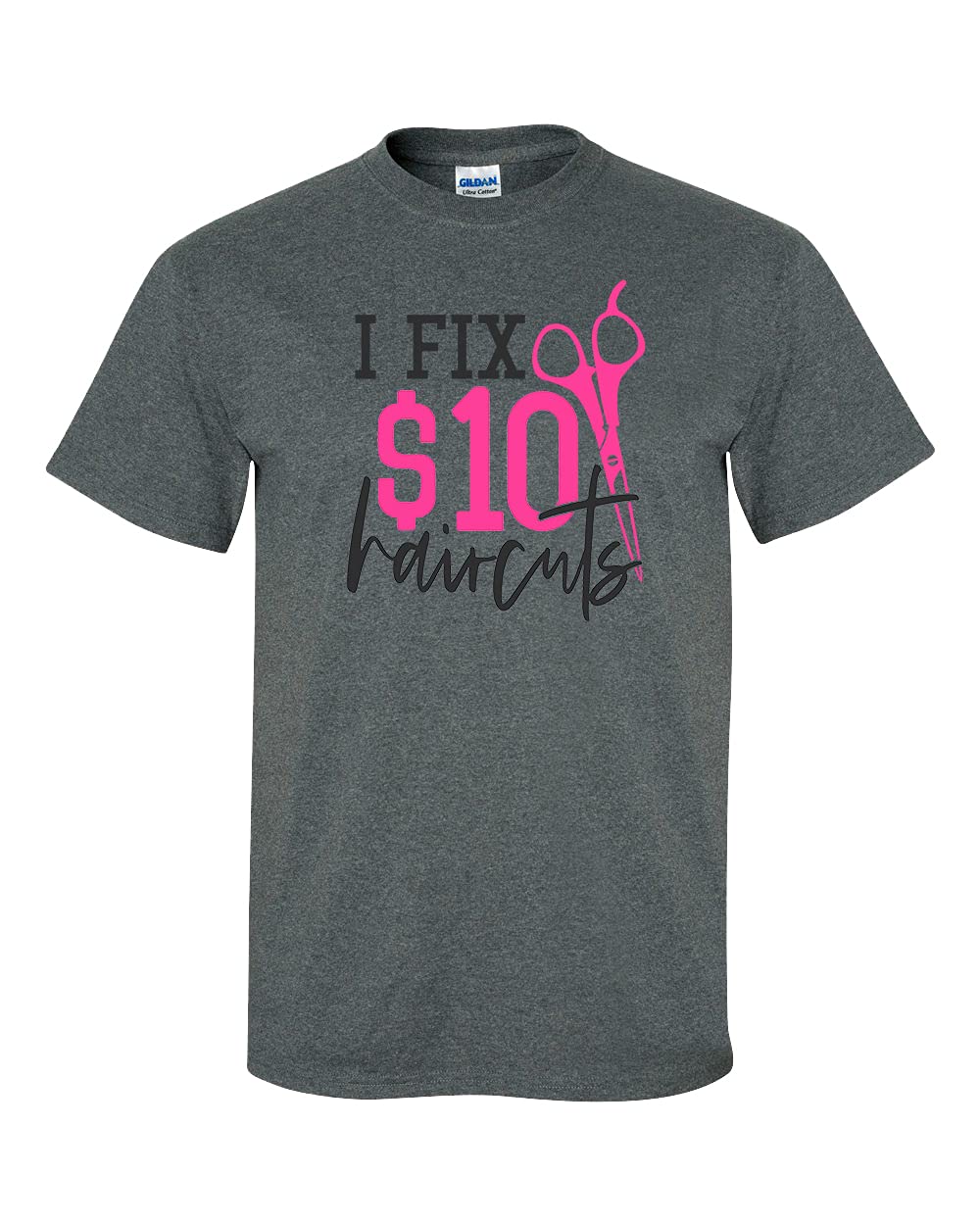 Funny I Fit $10 Haircuts Barber T-Shirt - Unisex Short Sleeve Graphic Tee for Cosmetologists & Hairdressers | Perfect Gift for Stylists, Salon Workers & Barber Shop Lovers
