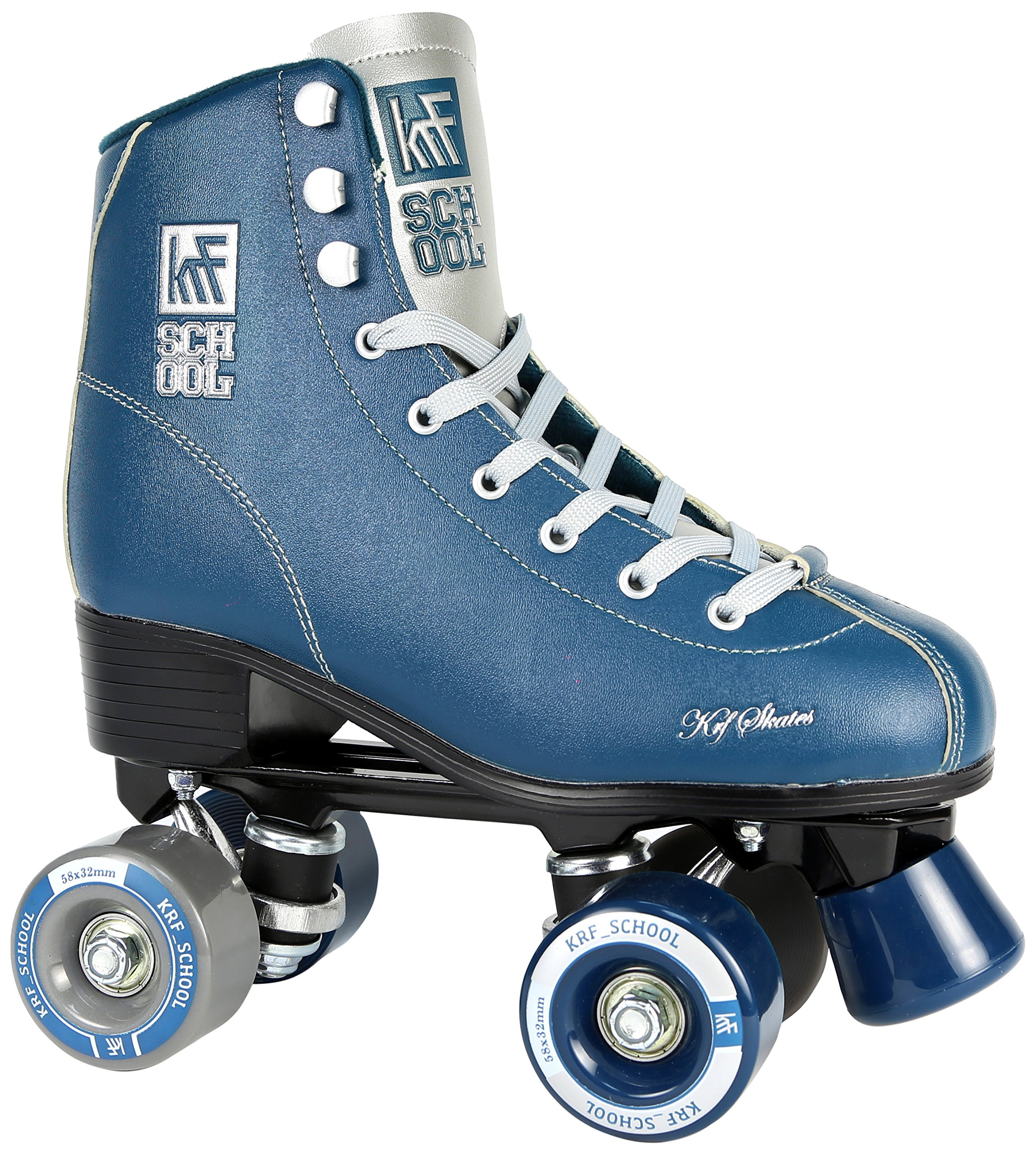 KRF Pro Junior Quad Roller Skates for Kids - Lightweight Aluminum Frame, Adjustable Sizes, Perfect for School, Urban Skating & Outdoor Play