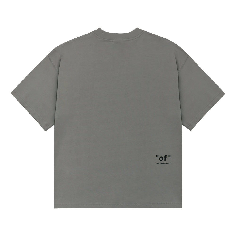 Ori Frederiqo CC Karl Pants Tee Grey T-Shirt - Men's Casual Cotton Graphic Tee for Streetwear & Everyday Outfits