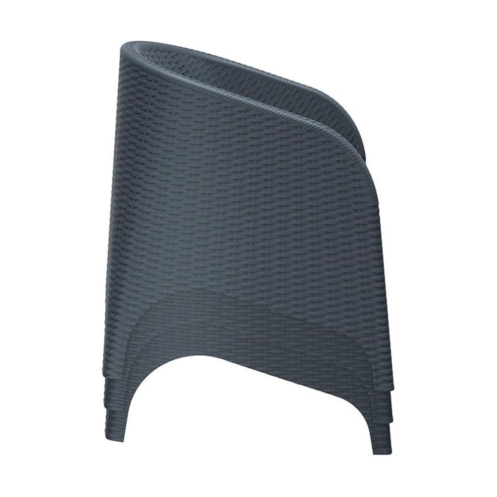 Brown Resin Wicker Patio Chairs Set of 2 - Outdoor Garden Furniture for Poolside, Deck, Porch & Backyard Relaxation